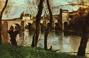 Jean-Baptiste Camille Corot Le Pont de Mantes oil on canvas